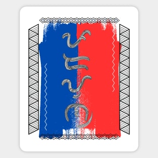 Philippine Flag / Baybayin word Padayon (to Continue) Magnet